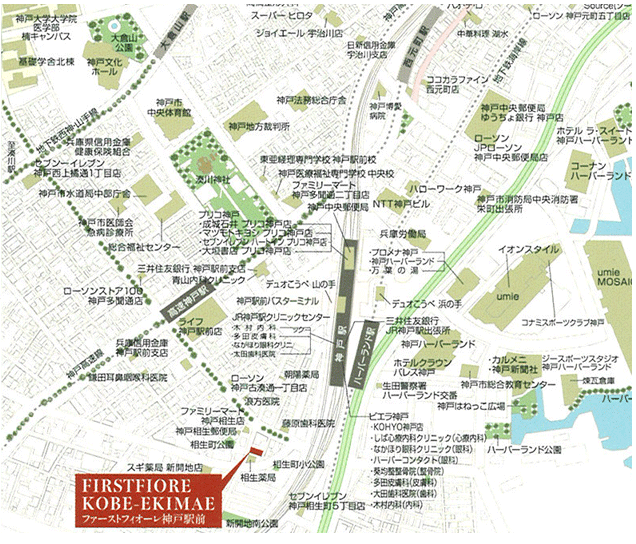 ファーストフィオーレ神戸駅前　ロケーション