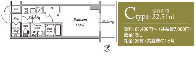 エスリード神戸元町ヒルズ　間取り