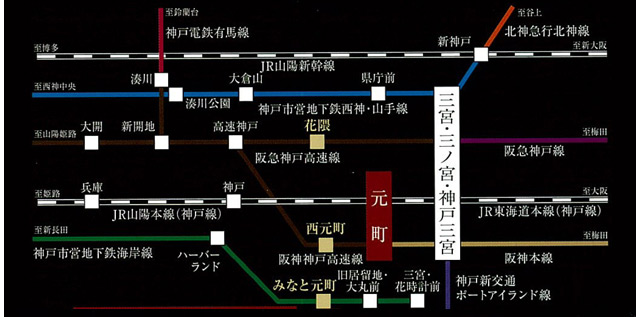 プレサンス神戸元町ベルシオン　ロケーション