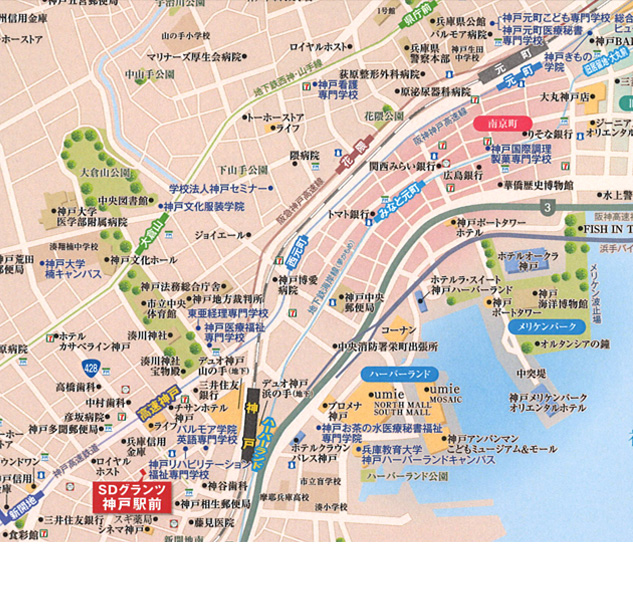 SDグランツ神戸駅前 ロケーション