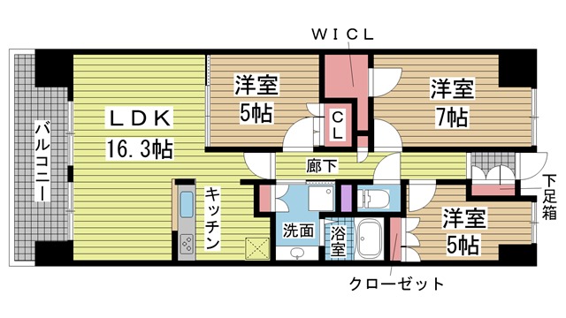 神戸市中央区浜辺通の賃貸物件外観