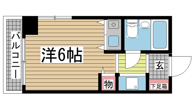 神戸市中央区小野柄通の賃貸物件間取画像