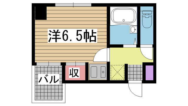 神戸市兵庫区上沢通の賃貸物件間取画像