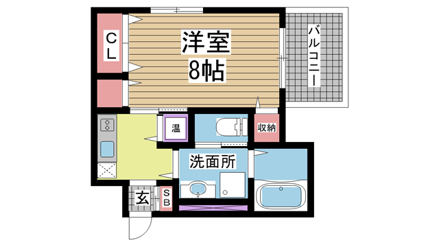 神戸市兵庫区上三条町の賃貸物件間取画像