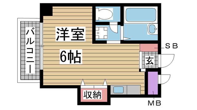 神戸市東灘区北青木の賃貸物件間取画像
