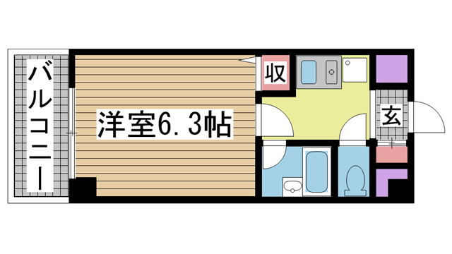 神戸市中央区二宮町の賃貸物件間取画像