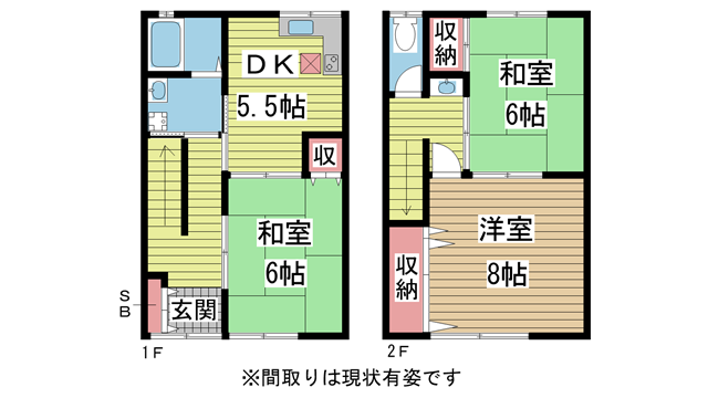 神戸市長田区六番町の賃貸物件間取画像