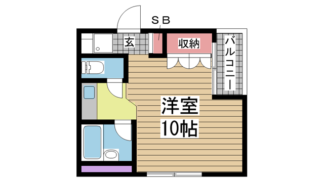 神戸市灘区倉石通の賃貸物件間取画像