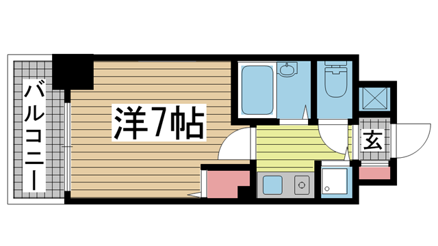 神戸市兵庫区浜崎通の賃貸物件間取画像