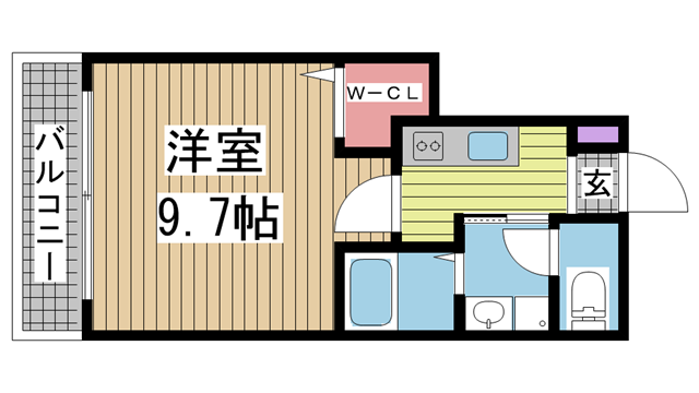 神戸市長田区二葉町の賃貸物件間取画像