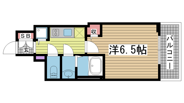 神戸市中央区相生町の賃貸物件間取画像