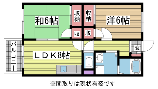 神戸市長田区重池町の賃貸物件間取画像