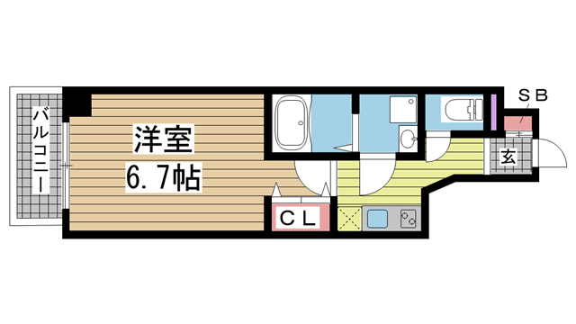 神戸市中央区中町通の賃貸物件間取画像