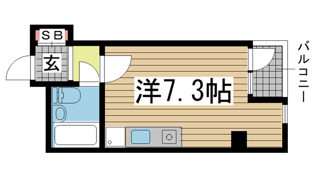 神戸市兵庫区駅前通の賃貸物件間取画像