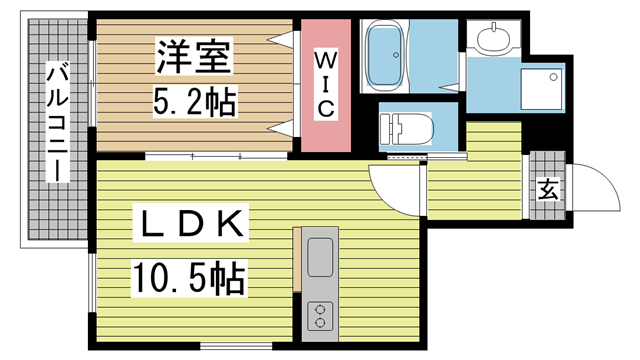 神戸市東灘区青木の賃貸物件間取画像