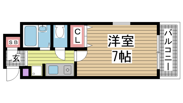 神戸市中央区北本町通の賃貸物件間取画像