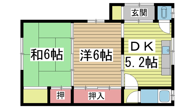 神戸市中央区熊内橋通の賃貸物件間取画像