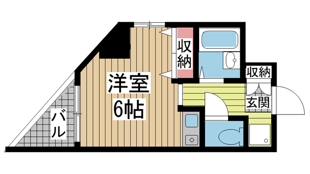 神戸市中央区吾妻通の賃貸物件間取画像