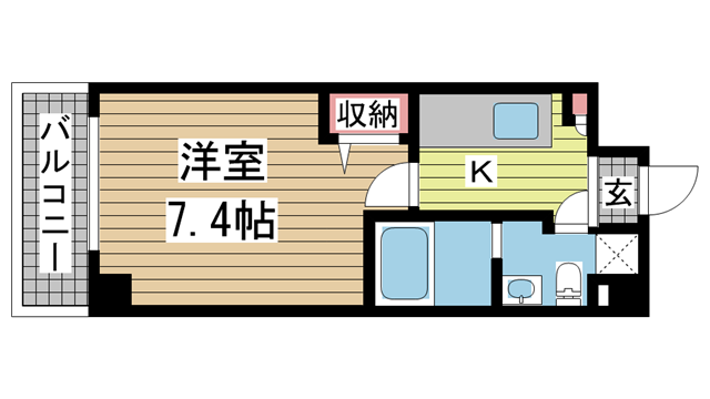 神戸市東灘区深江北町の賃貸物件間取画像