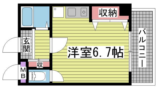 神戸市東灘区御影郡家の賃貸物件間取画像