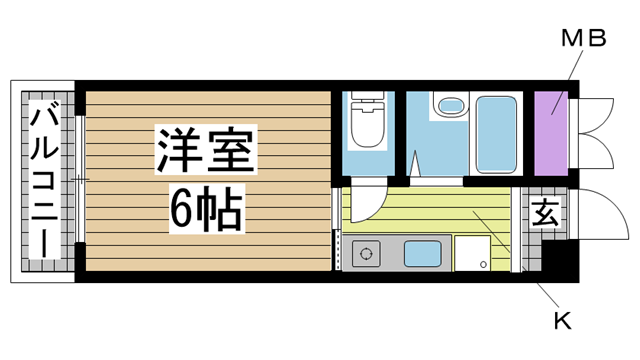 神戸市東灘区御影の賃貸物件間取画像