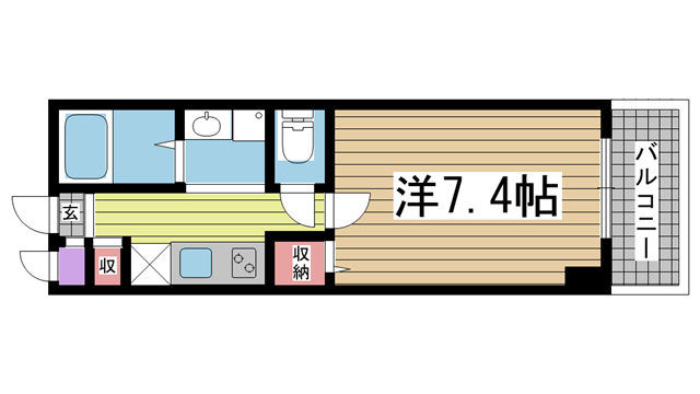 神戸市中央区大日通の賃貸物件間取画像