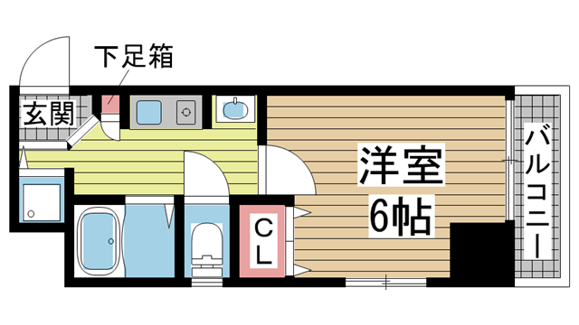 神戸市中央区橘通の賃貸物件間取画像