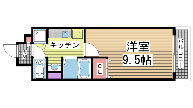 神戸市須磨区南落合の賃貸物件間取画像