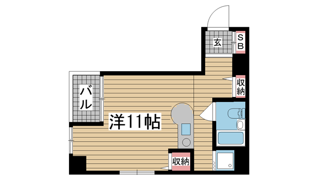 神戸市中央区花隈町の賃貸物件間取画像