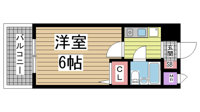 神戸市兵庫区湊町の賃貸物件間取画像