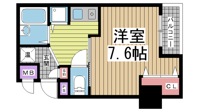 神戸市中央区海岸通の賃貸物件間取画像