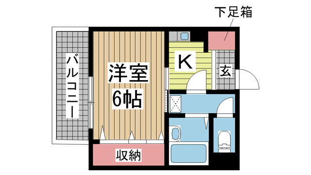 神戸市長田区大塚町の賃貸物件間取画像