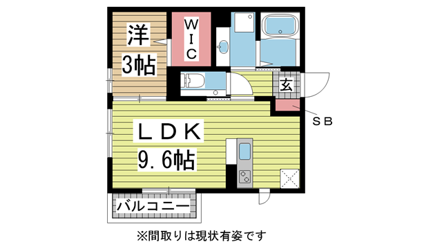 神戸市北区谷上西町の賃貸物件間取画像