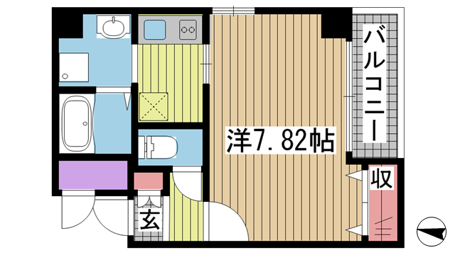 神戸市長田区北町の賃貸物件間取画像