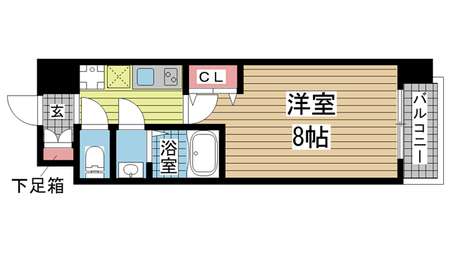 神戸市兵庫区佐比江町の賃貸物件間取画像