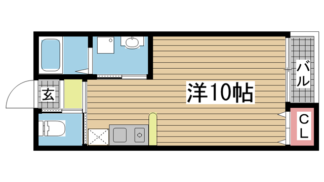 神戸市中央区山本通の賃貸物件間取画像