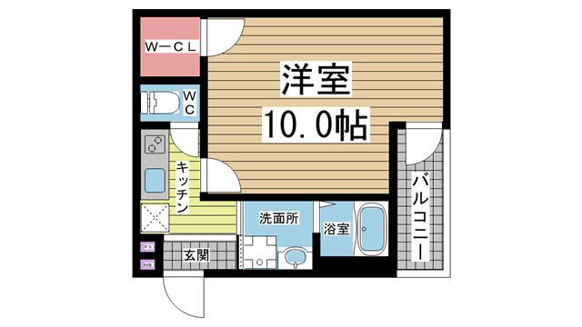 神戸市兵庫区小河通の賃貸物件間取画像