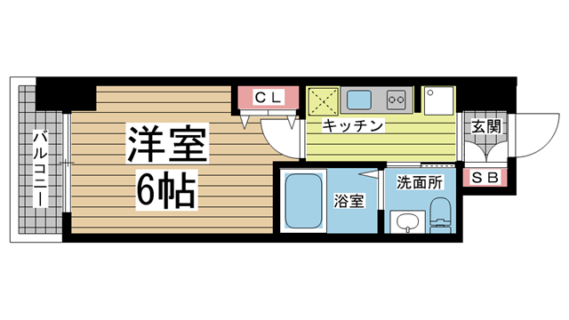 神戸市兵庫区西柳原町の賃貸物件間取画像