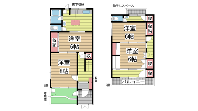 神戸市須磨区養老町の賃貸物件間取画像