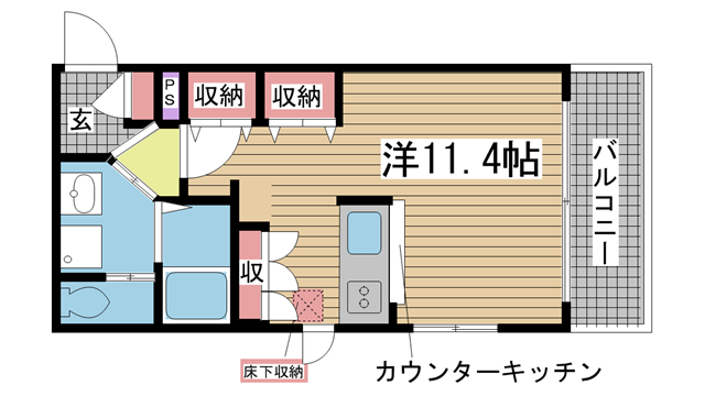 神戸市須磨区千守町の賃貸物件間取画像