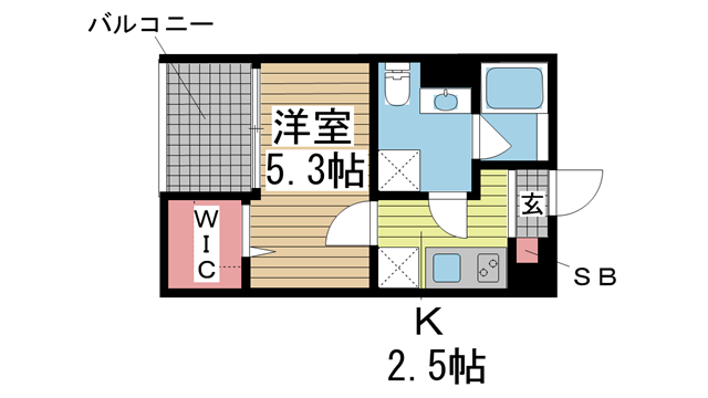 神戸市須磨区戎町の賃貸物件間取画像