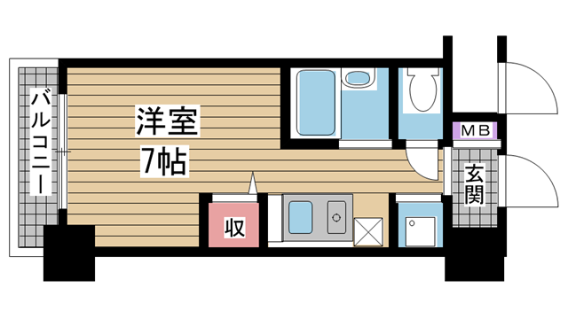 神戸市東灘区甲南町の賃貸物件間取画像
