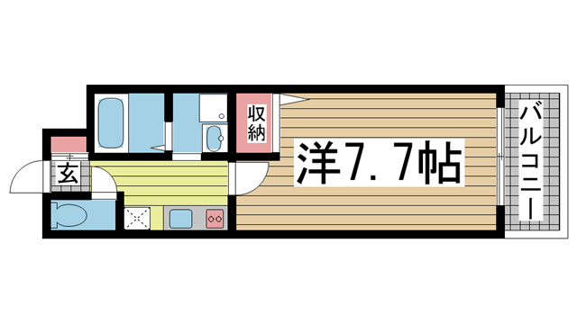 神戸市兵庫区北逆瀬川町の賃貸物件間取画像
