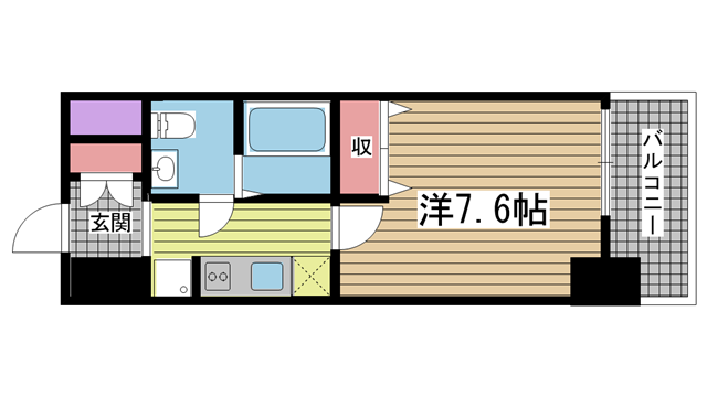 神戸市灘区水道筋の賃貸物件間取画像