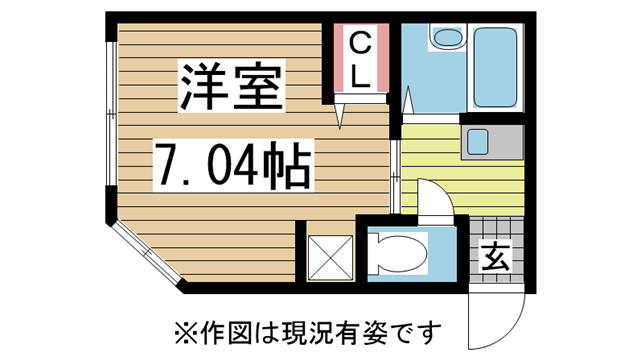 神戸市長田区五位ノ池町の賃貸物件間取画像