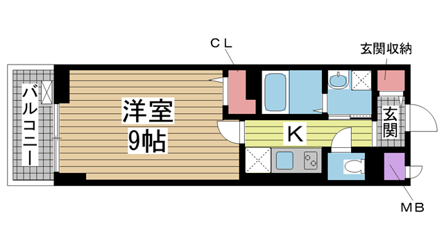 神戸市灘区篠原本町の賃貸物件間取画像