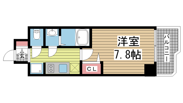 神戸市中央区中町通の賃貸物件間取画像