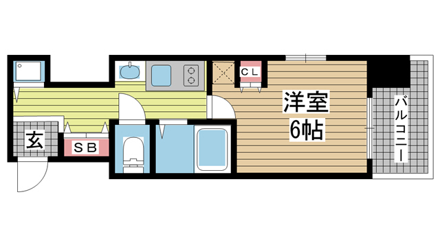 神戸市中央区日暮通の賃貸物件間取画像