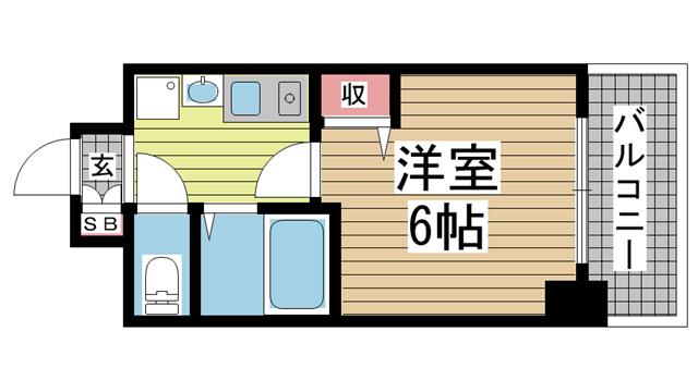 神戸市中央区元町通の賃貸物件間取画像