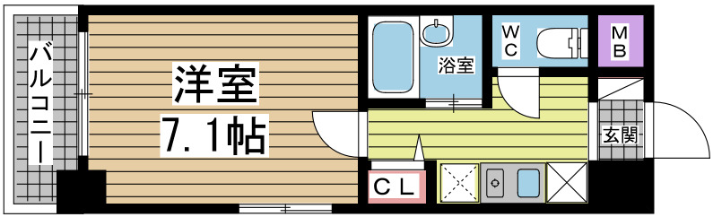 神戸市中央区下山手通の賃貸物件間取画像